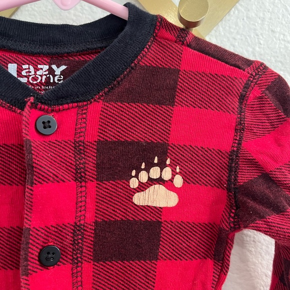 Lazy One Inc. Bear Cheeks Plaid Flapjacks Union Suit
One Piece Pajamas Size 3T - Picture 5 of 10